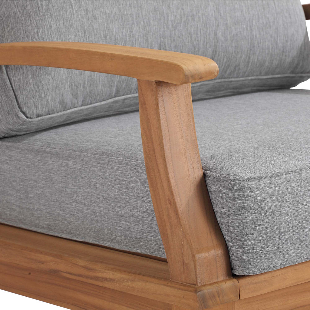 Marina Outdoor Patio Teak Rocking Chair - Natural Gray