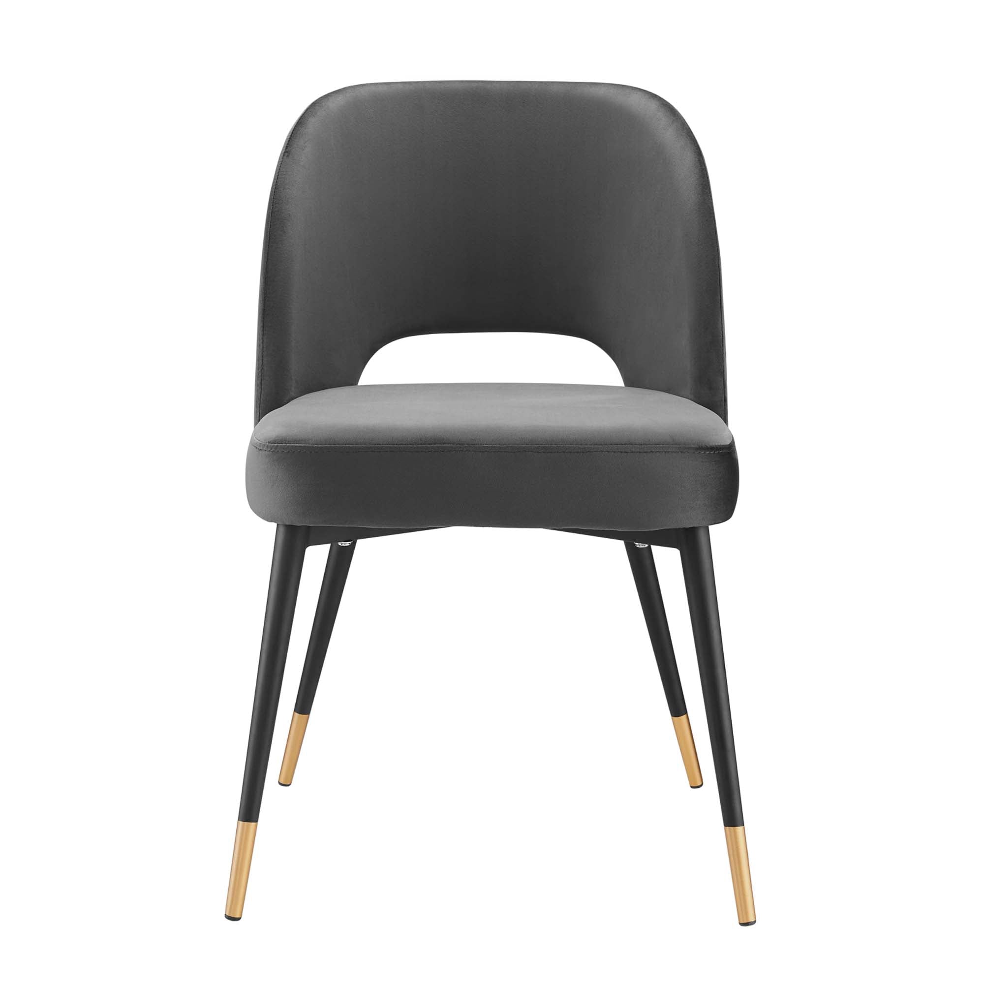 Rouse Performance Velvet Dining Side Chair - Charcoal
