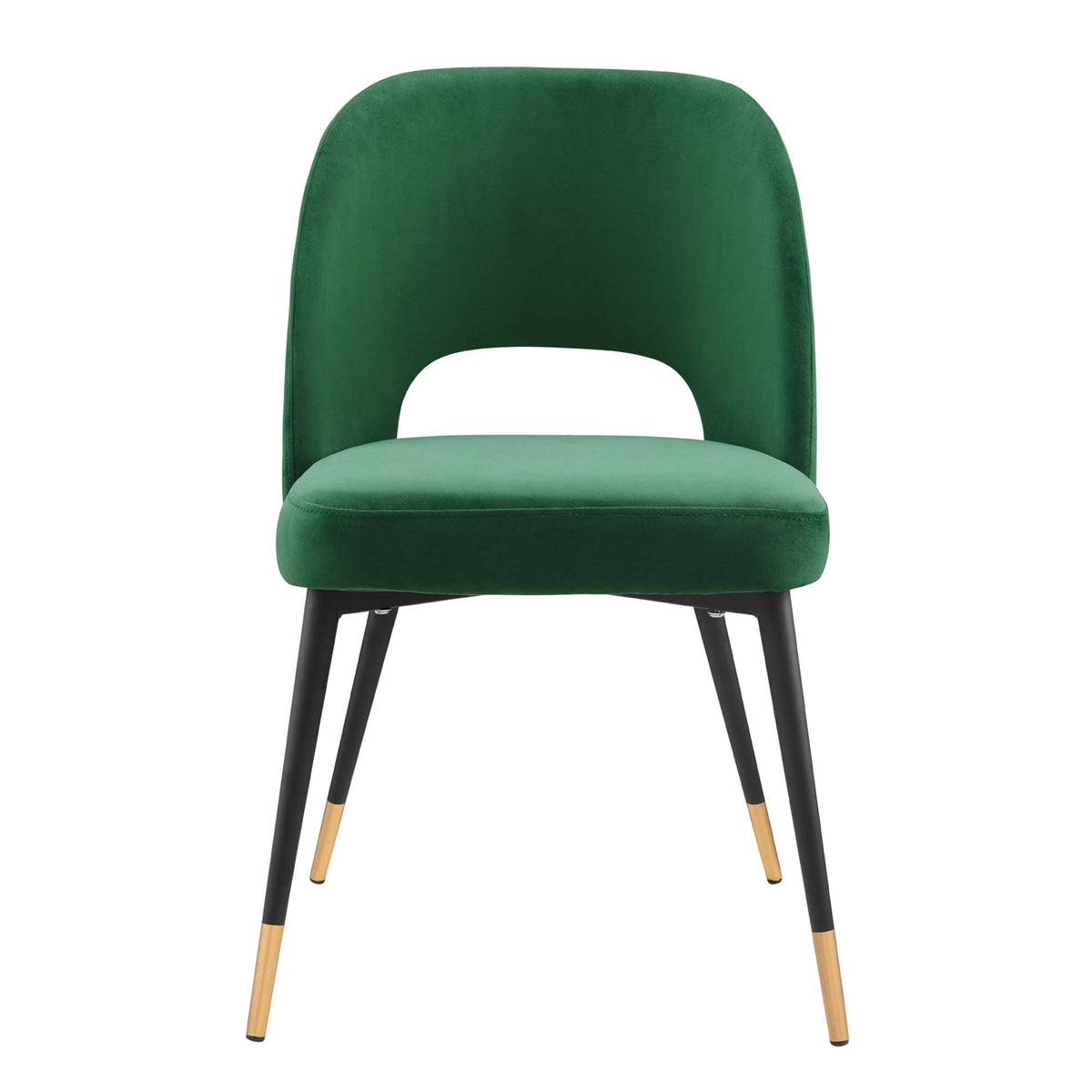 Rouse Performance Velvet Dining Side Chair - Emerald