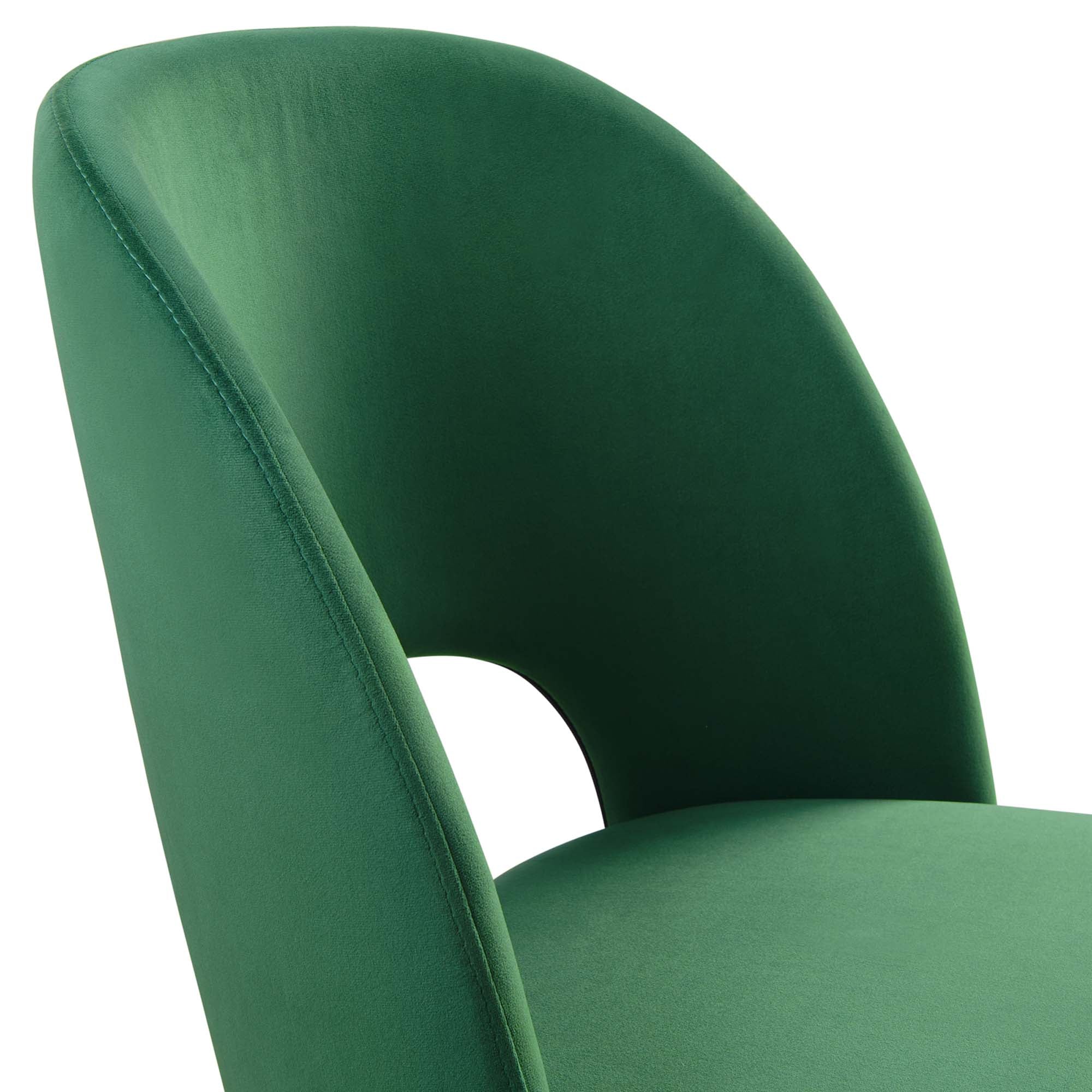 Rouse Performance Velvet Dining Side Chair - Emerald