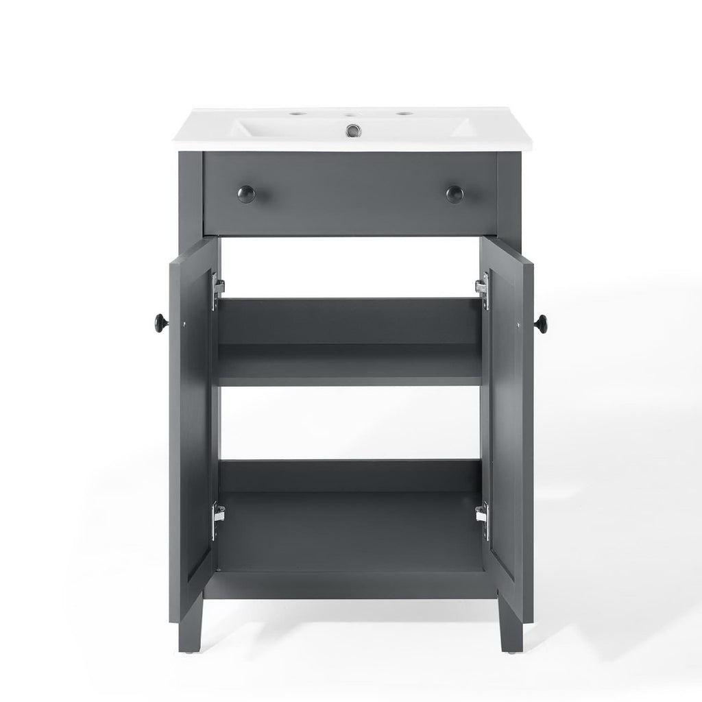 Nantucket 24" Bathroom Vanity - Gray White