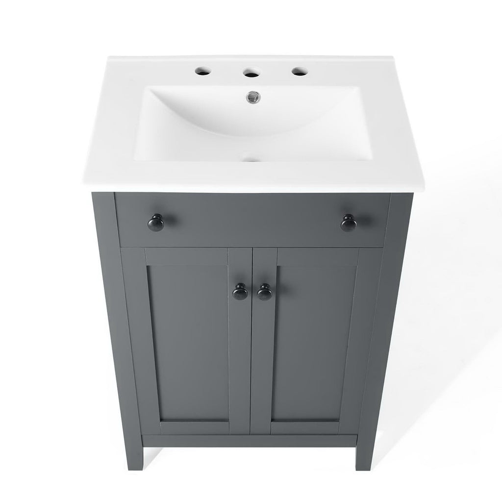 Nantucket 24" Bathroom Vanity - Gray White