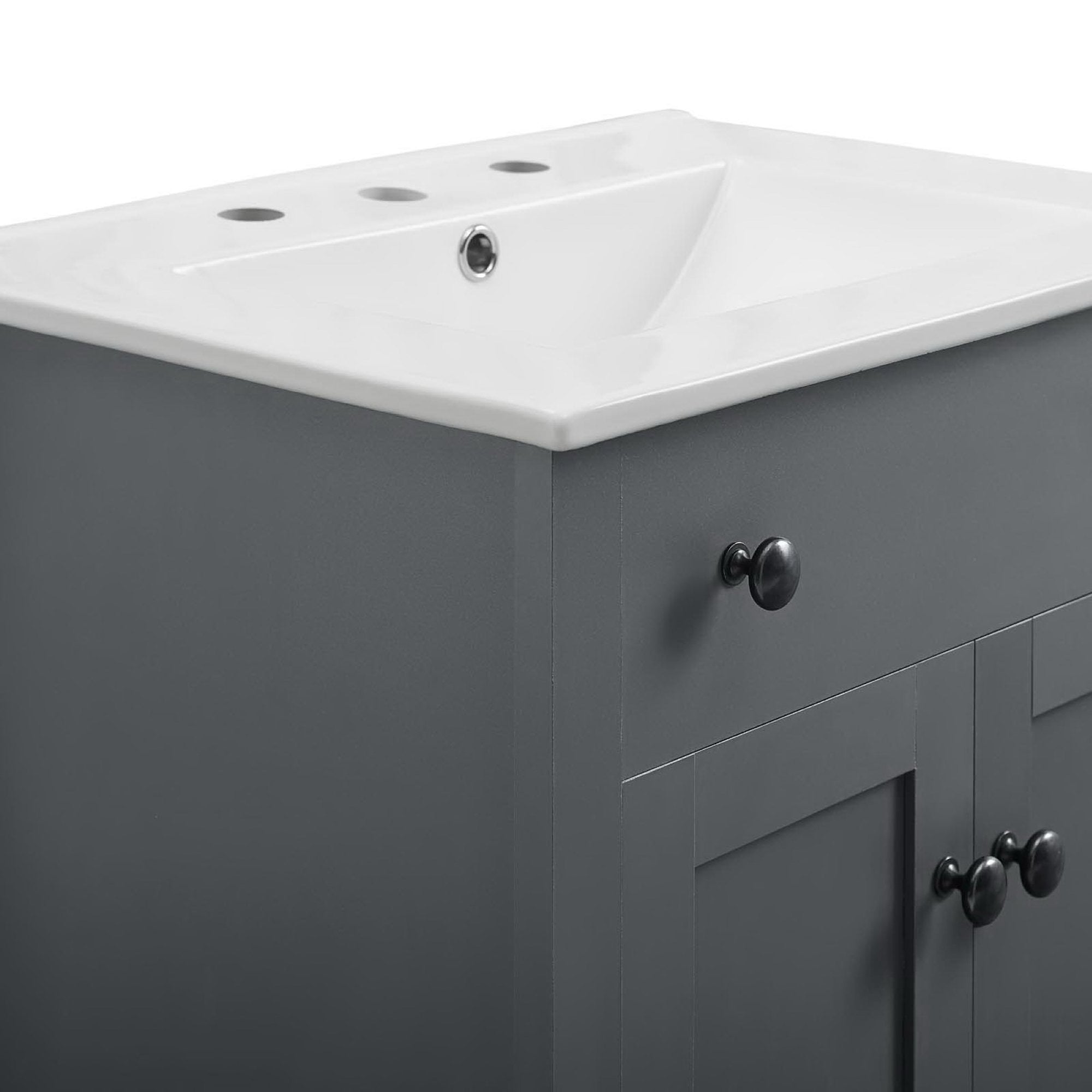Nantucket 24" Bathroom Vanity - Gray White