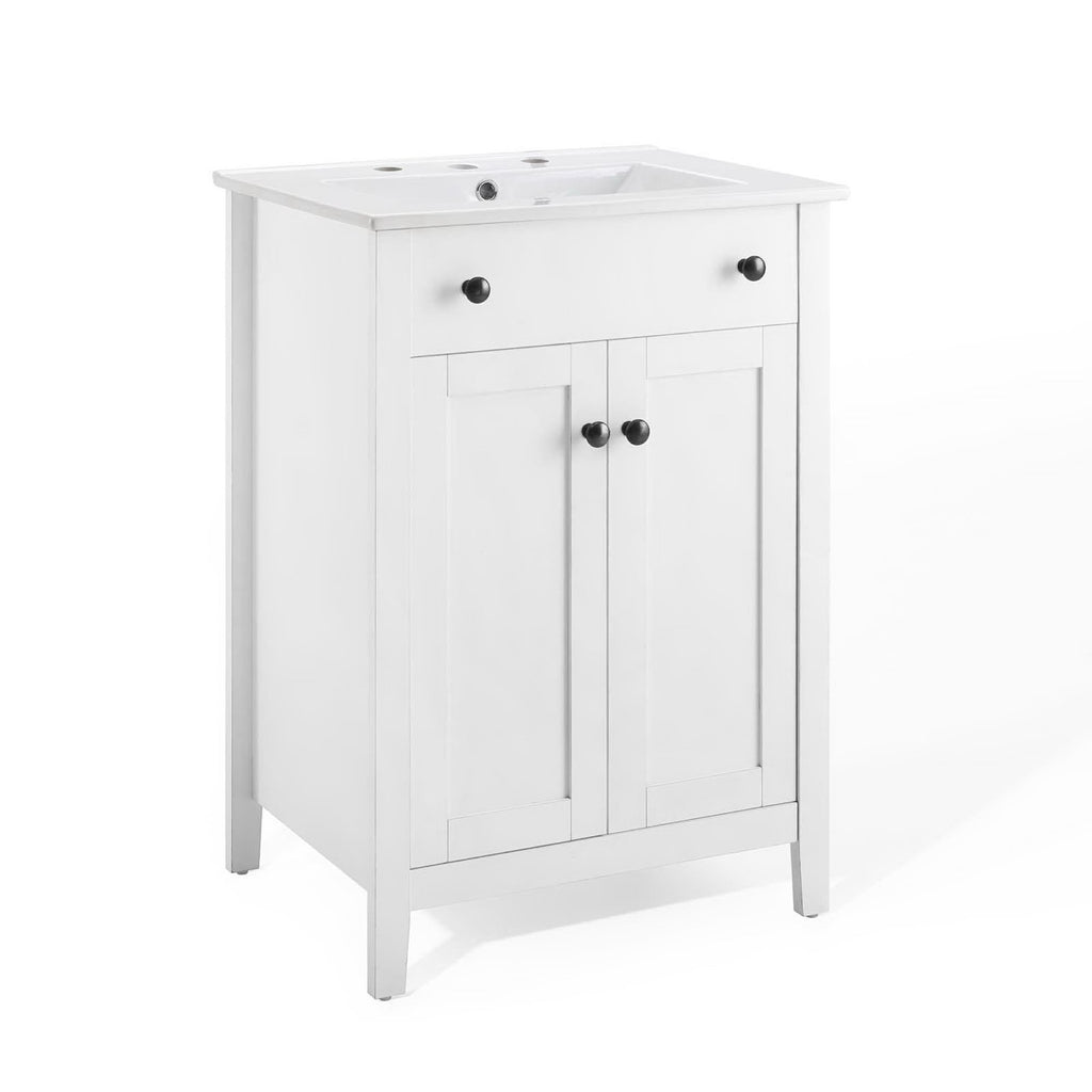 Nantucket 24" Bathroom Vanity - White White