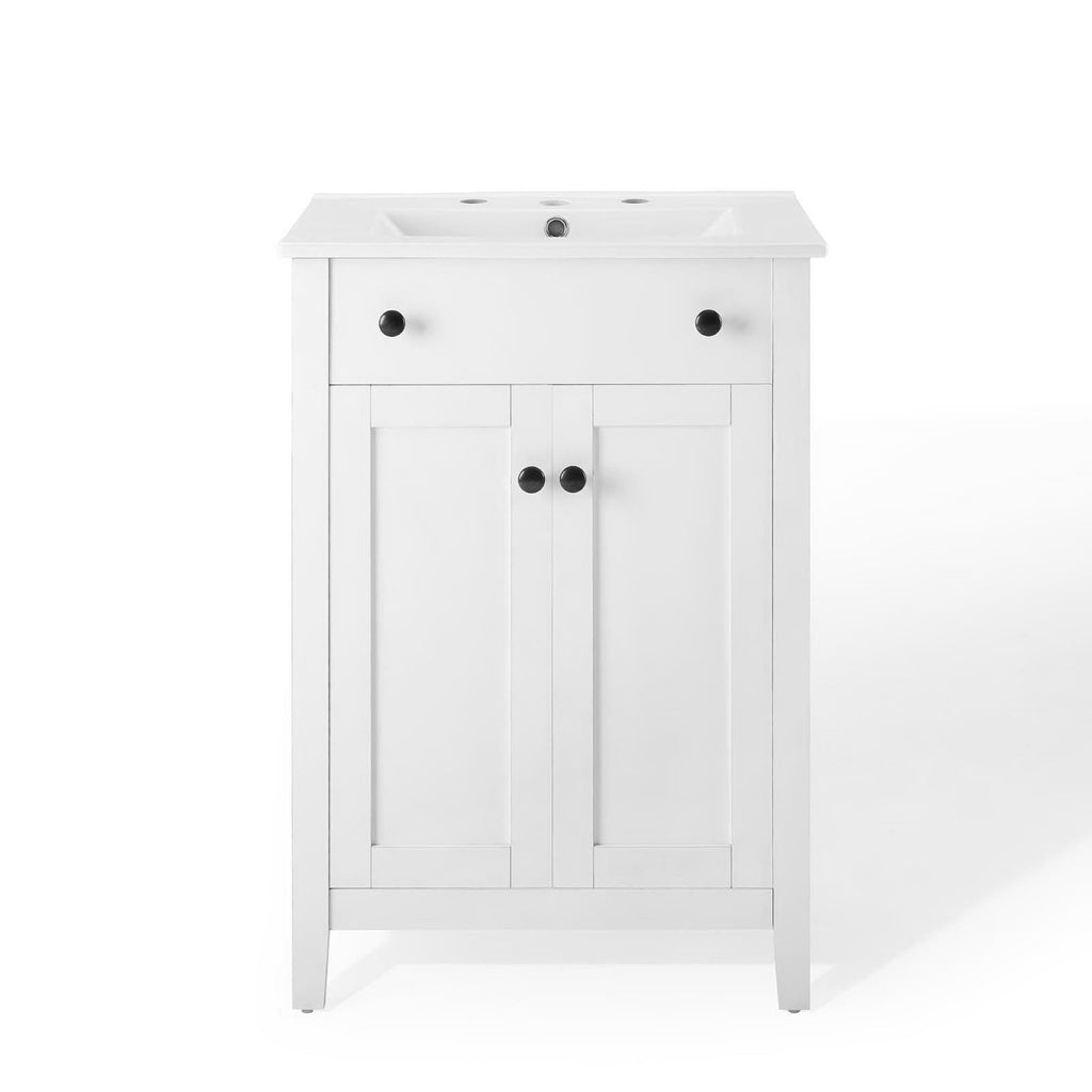 Nantucket 24" Bathroom Vanity - White White