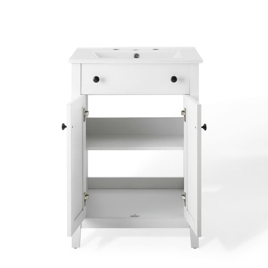 Nantucket 24" Bathroom Vanity - White White
