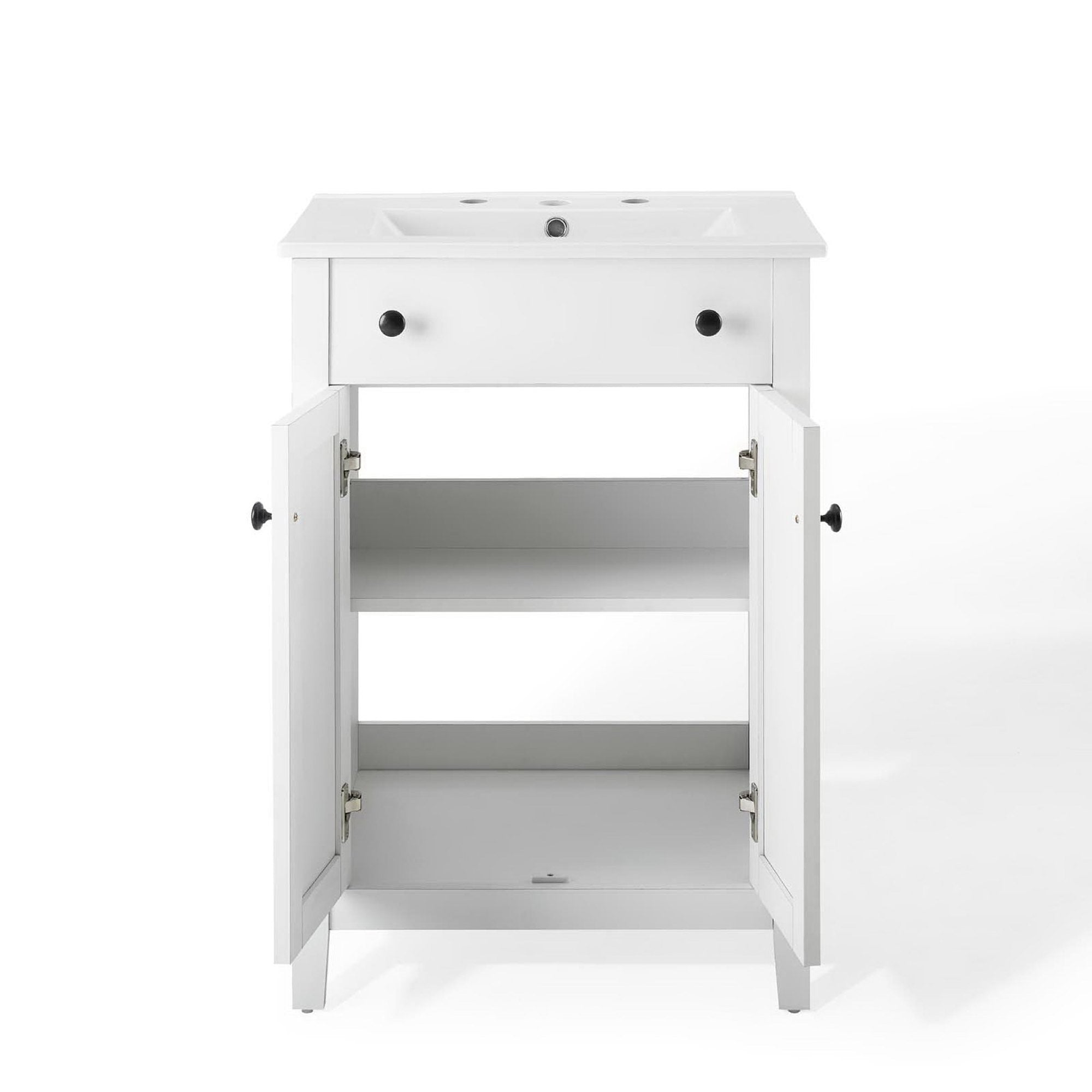 Nantucket 24" Bathroom Vanity - White White