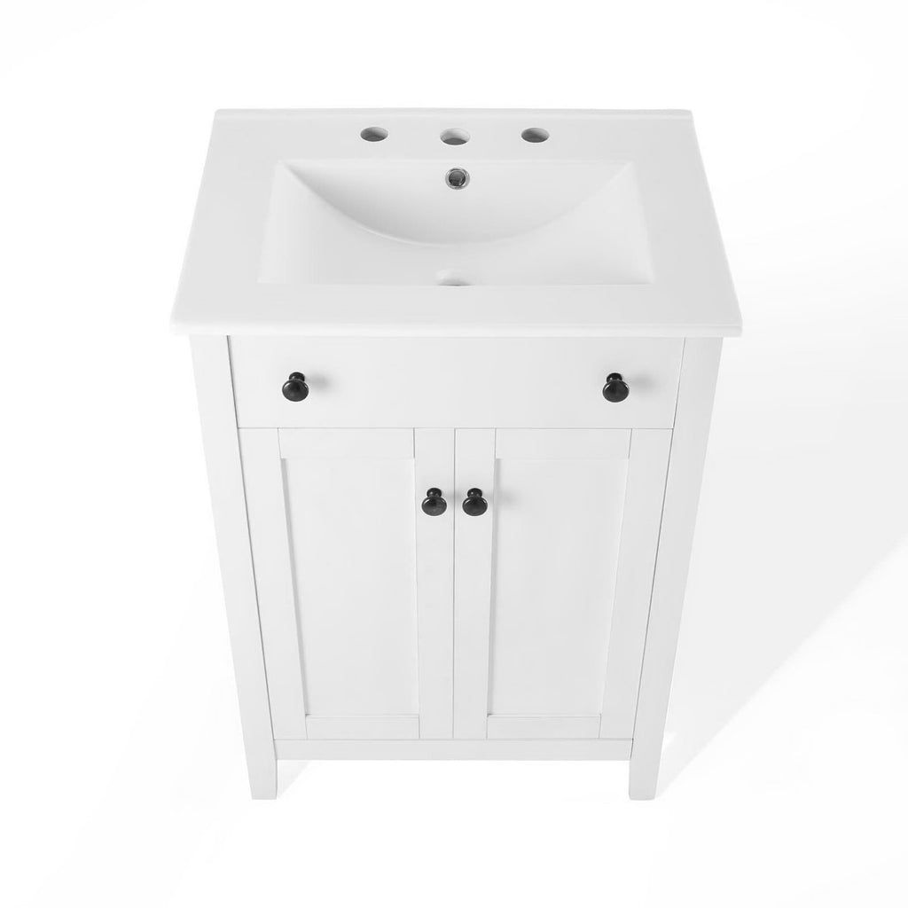 Nantucket 24" Bathroom Vanity - White White