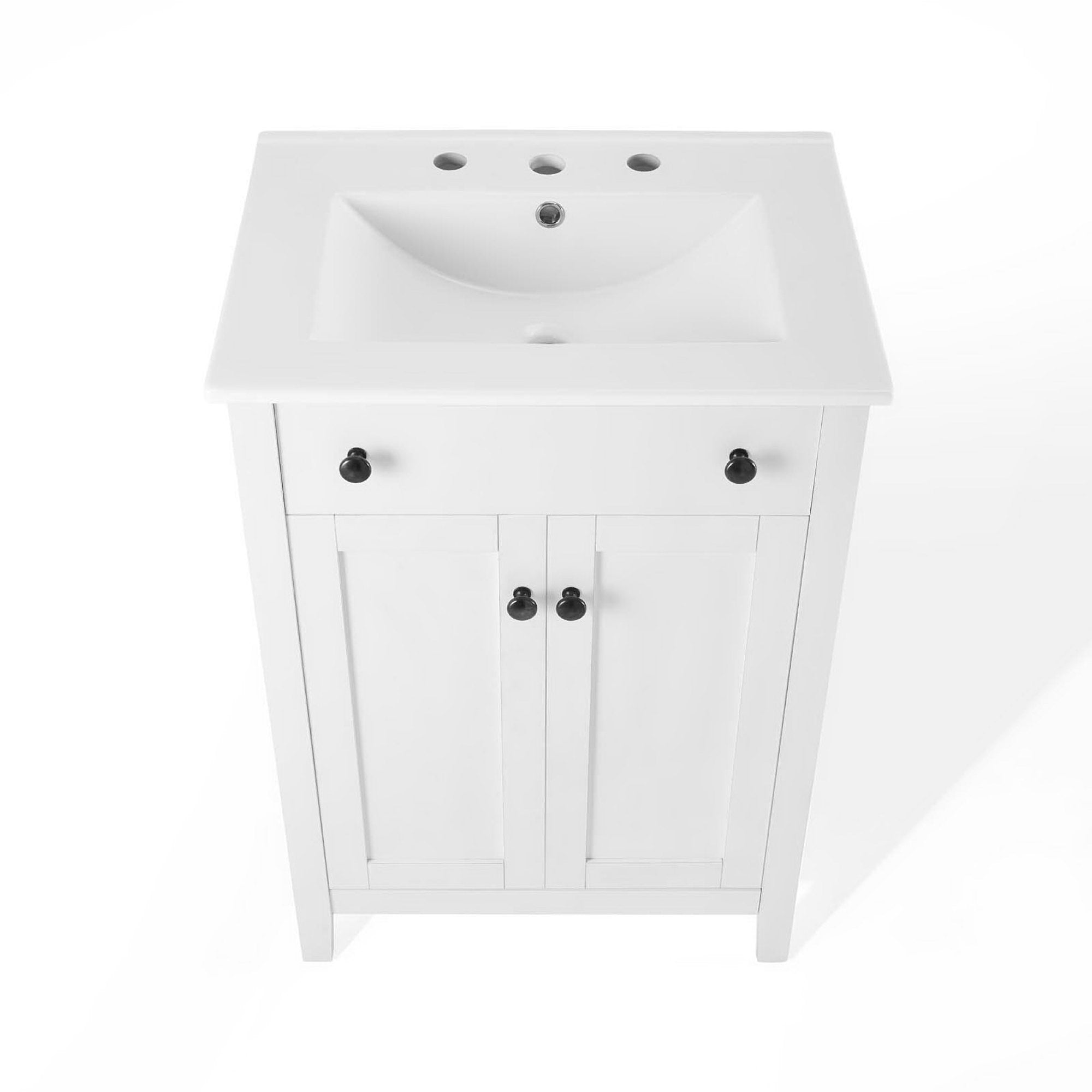Nantucket 24" Bathroom Vanity - White White