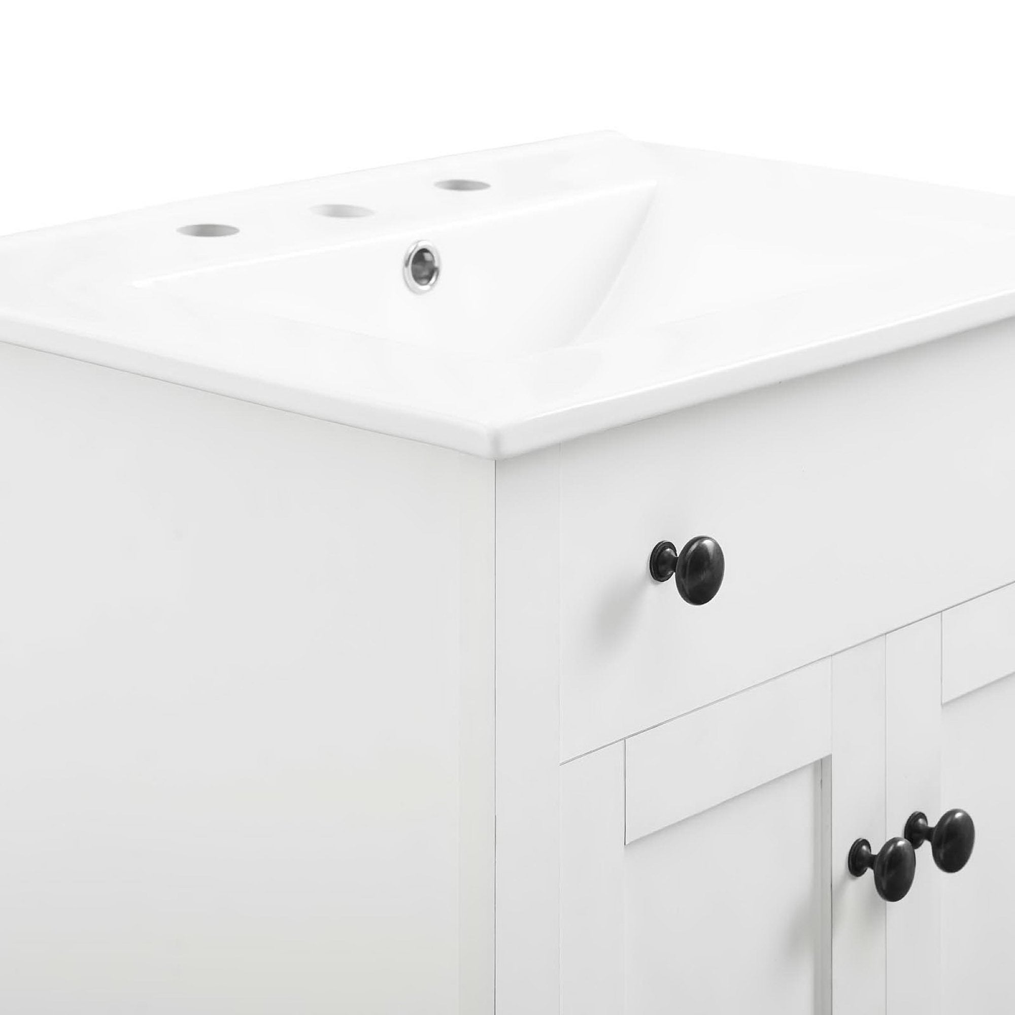 Nantucket 24" Bathroom Vanity - White White