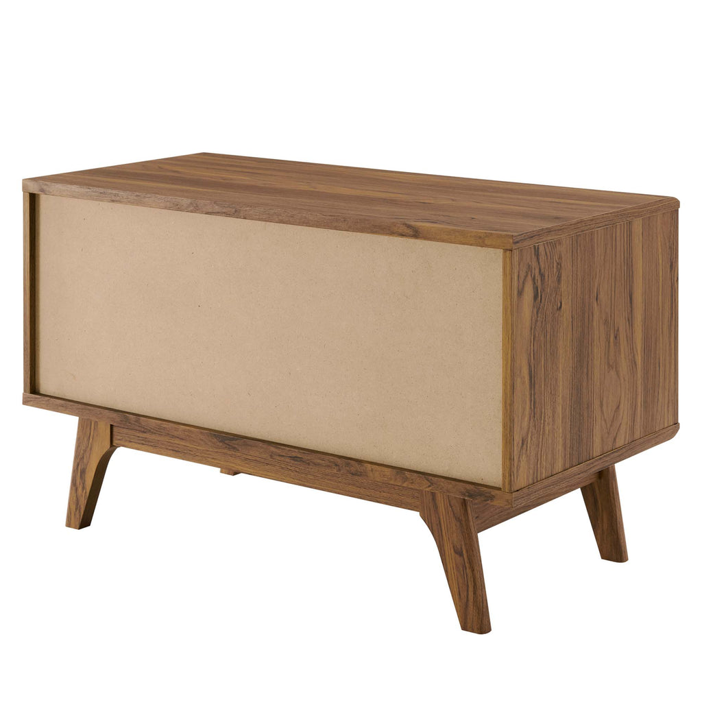 Envision Vinyl Record Display Stand - Walnut White