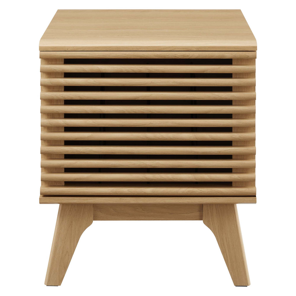 Render Vinyl Record Display Stand - Oak (EEI-4262-OAK)