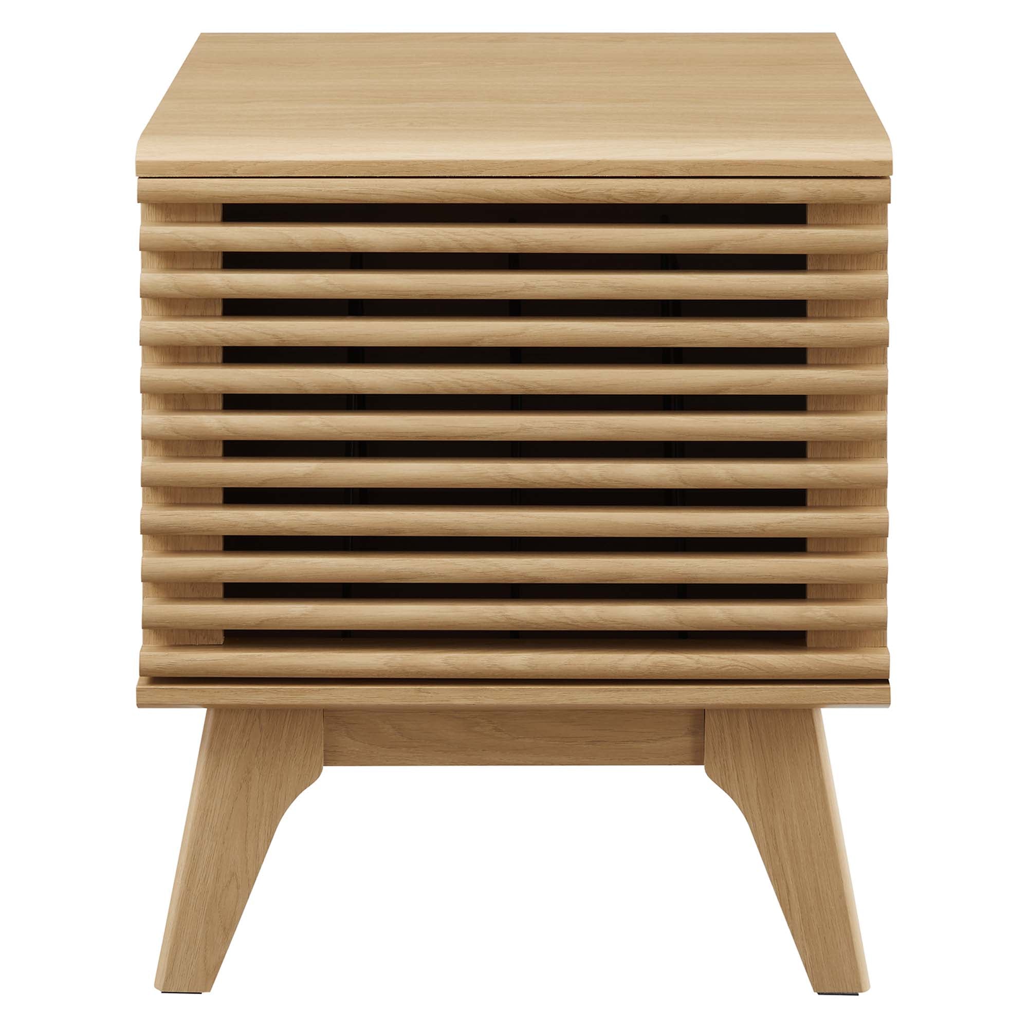 Render Vinyl Record Display Stand - Oak (EEI-4262-OAK)