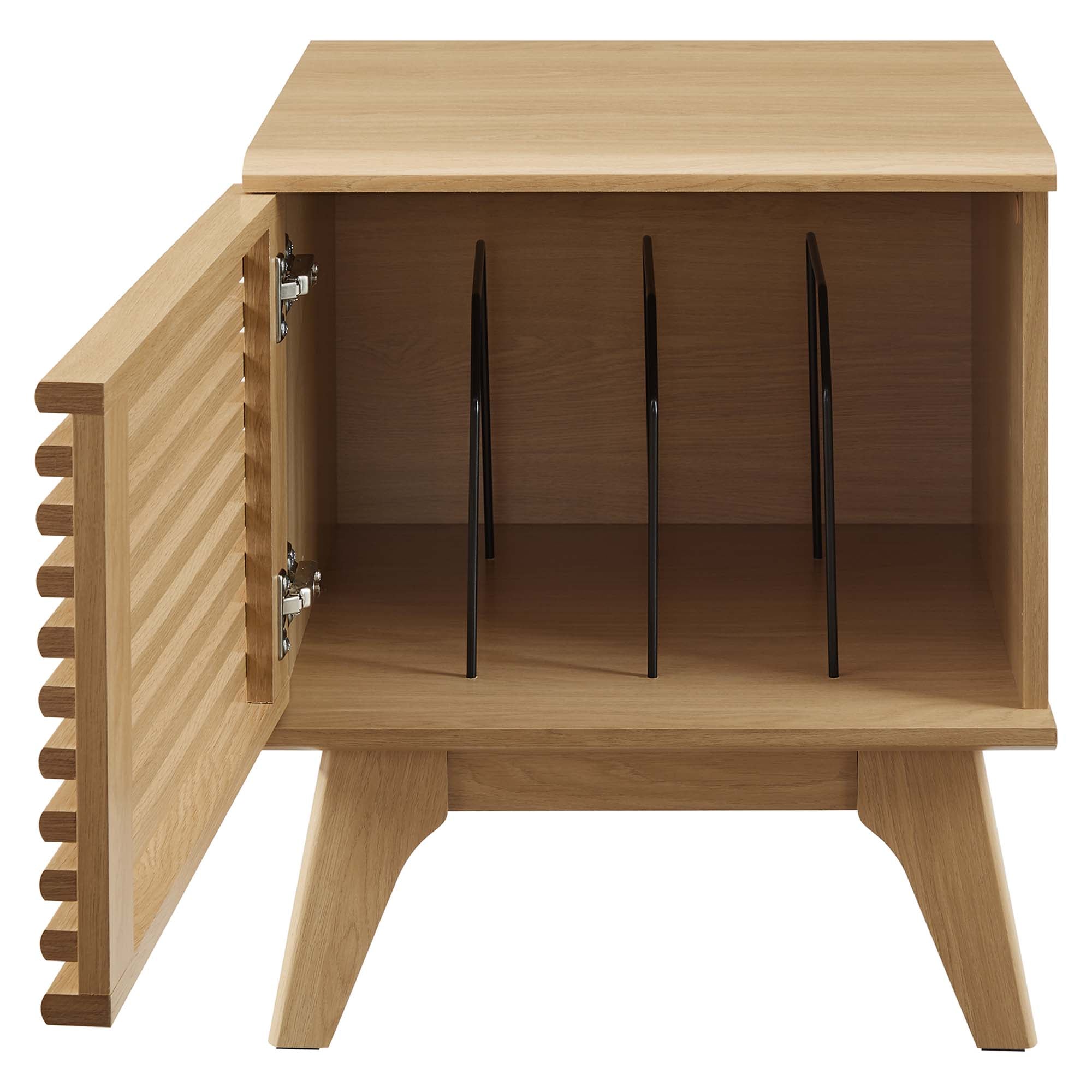 Render Vinyl Record Display Stand - Oak (EEI-4262-OAK)