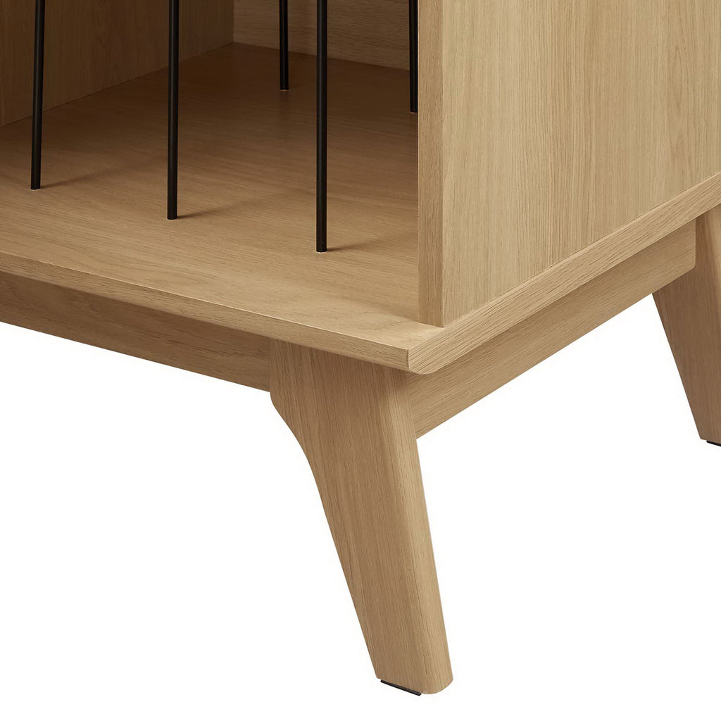 Render Vinyl Record Display Stand - Oak (EEI-4262-OAK)
