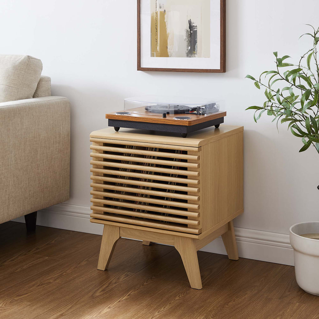 Render Vinyl Record Display Stand - Oak (EEI-4262-OAK)