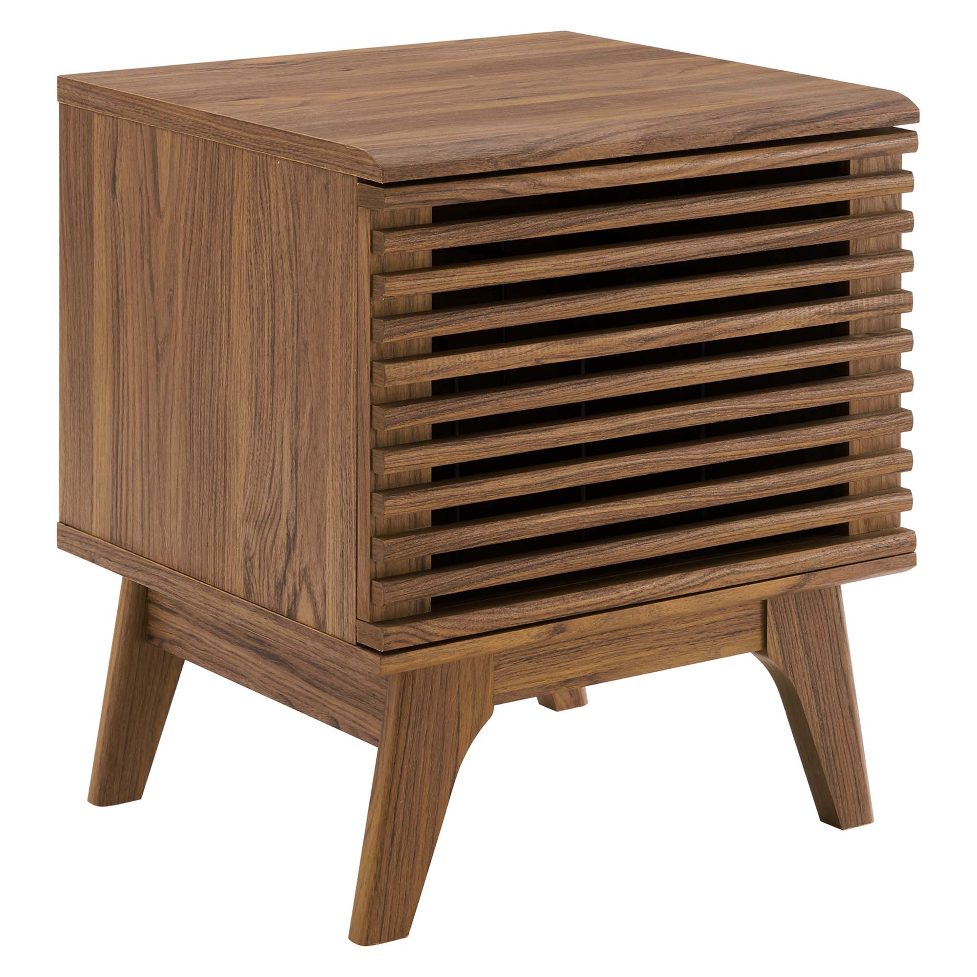 Render Vinyl Record Display Stand - Walnut (EEI-4262-WAL)