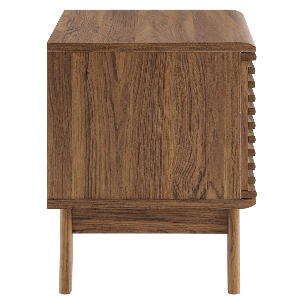 Render Vinyl Record Display Stand - Walnut (EEI-4262-WAL)