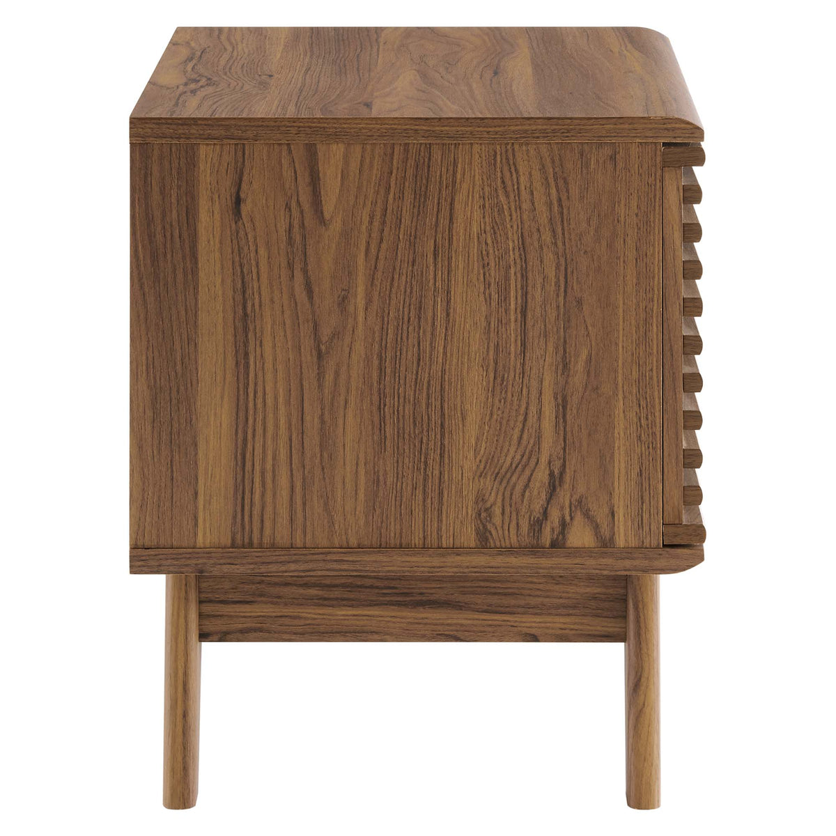 Render Vinyl Record Display Stand - Walnut (EEI-4262-WAL)