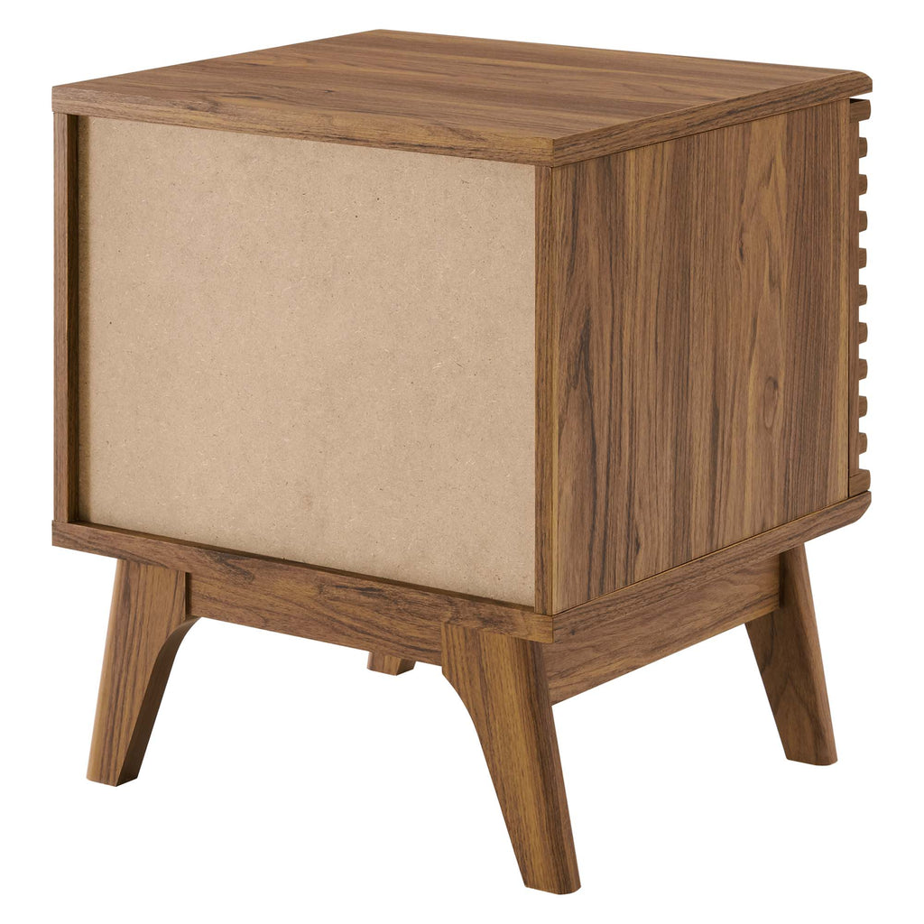 Render Vinyl Record Display Stand - Walnut (EEI-4262-WAL)