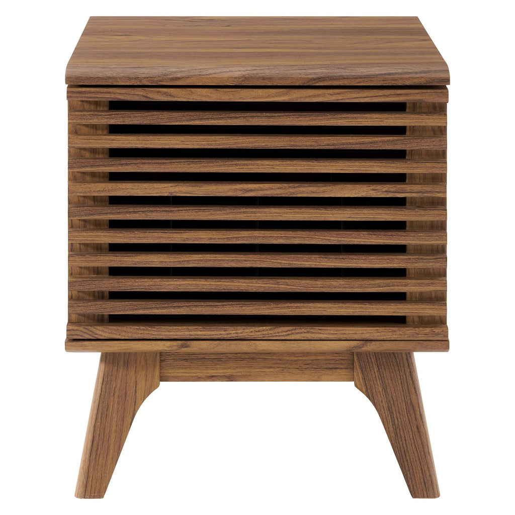 Render Vinyl Record Display Stand - Walnut (EEI-4262-WAL)