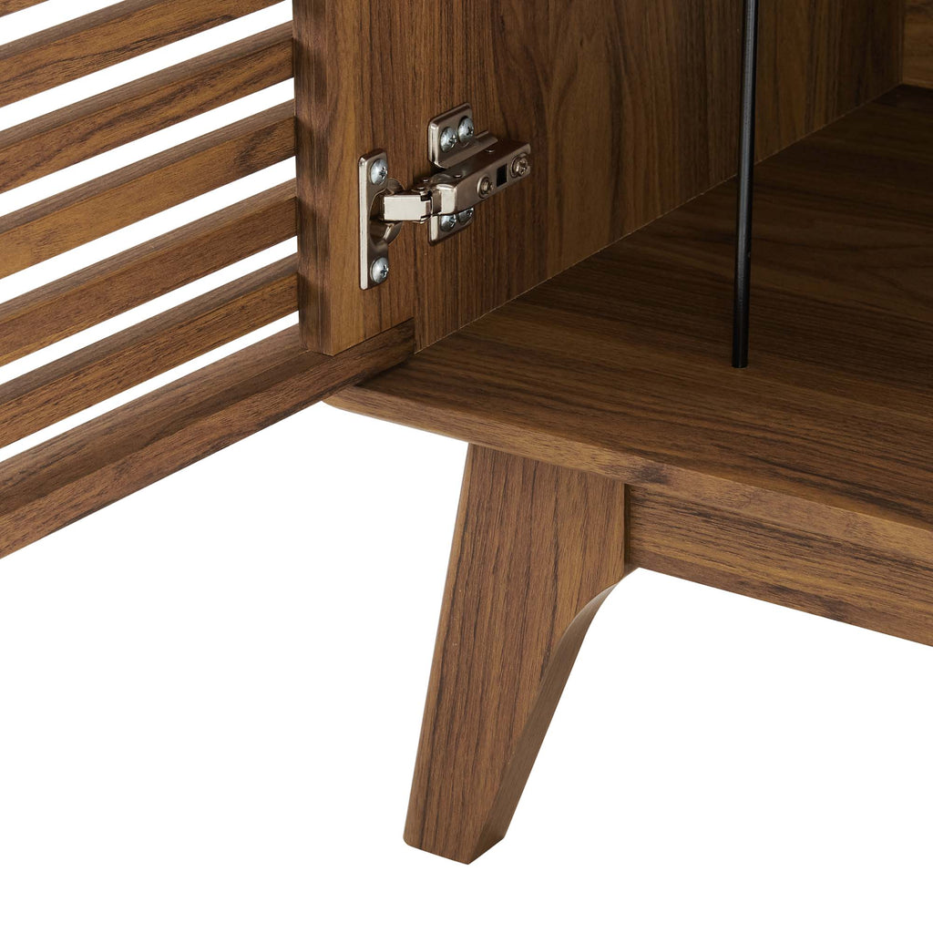 Render Vinyl Record Display Stand - Walnut (EEI-4262-WAL)