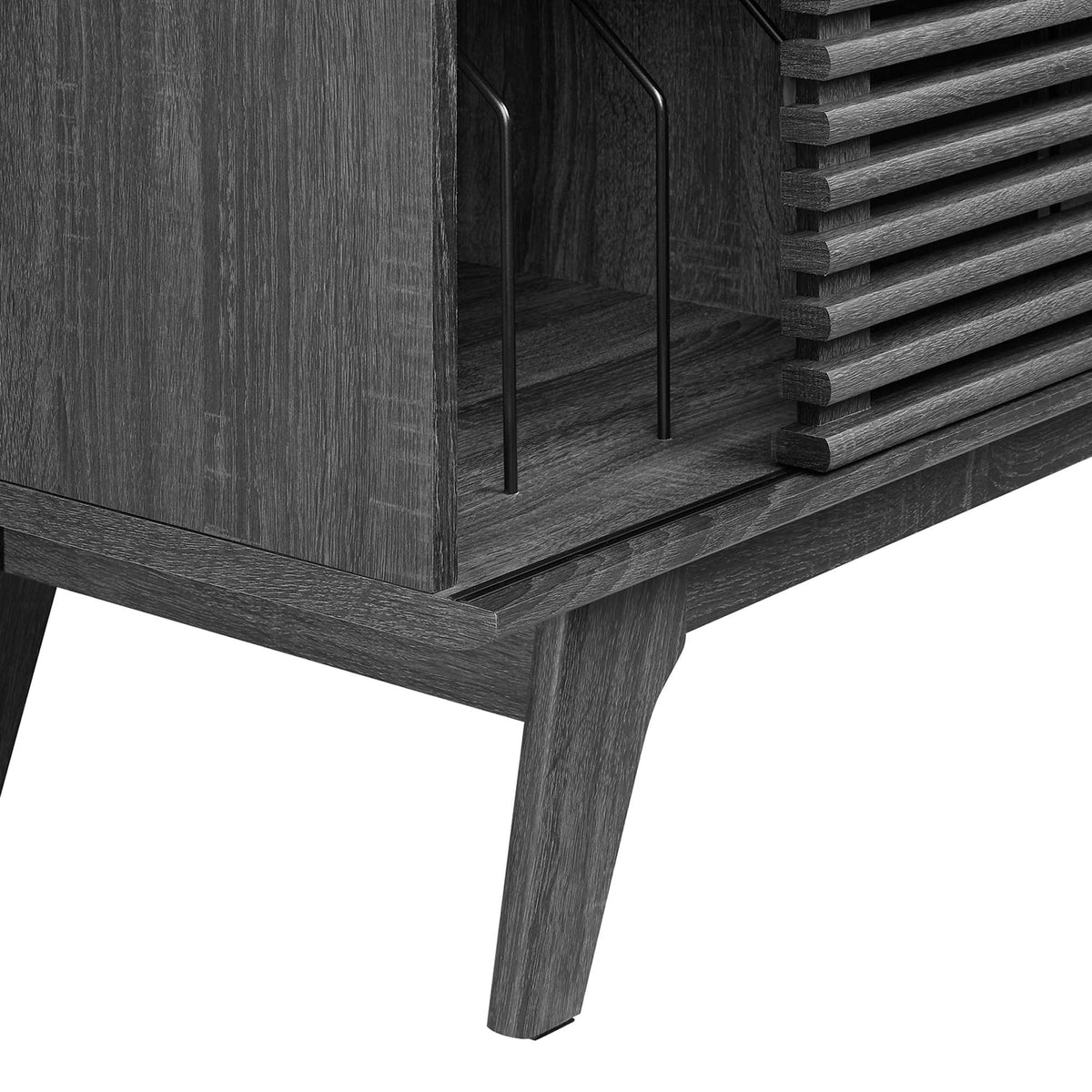 Render Vinyl Record Display Stand - Charcoal (EEI-4263-CHA)