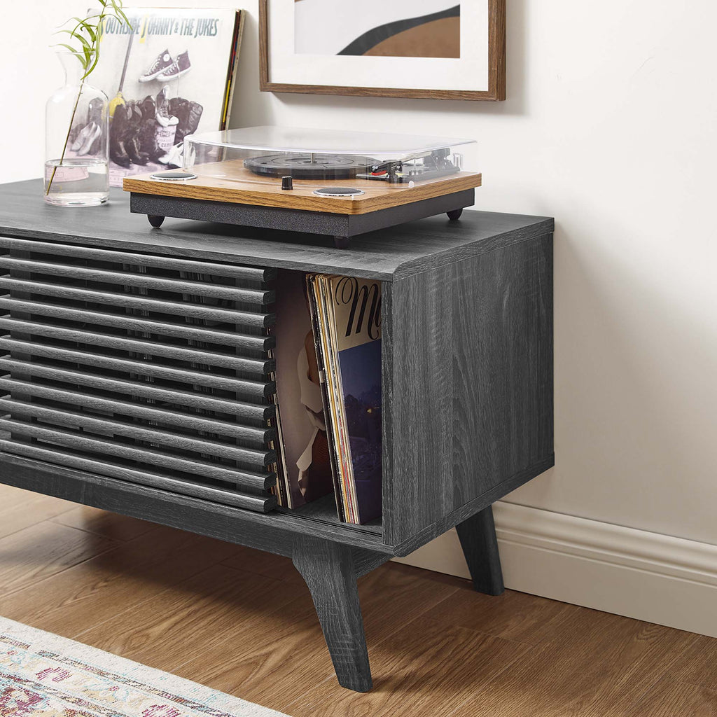Render Vinyl Record Display Stand - Charcoal (EEI-4263-CHA)