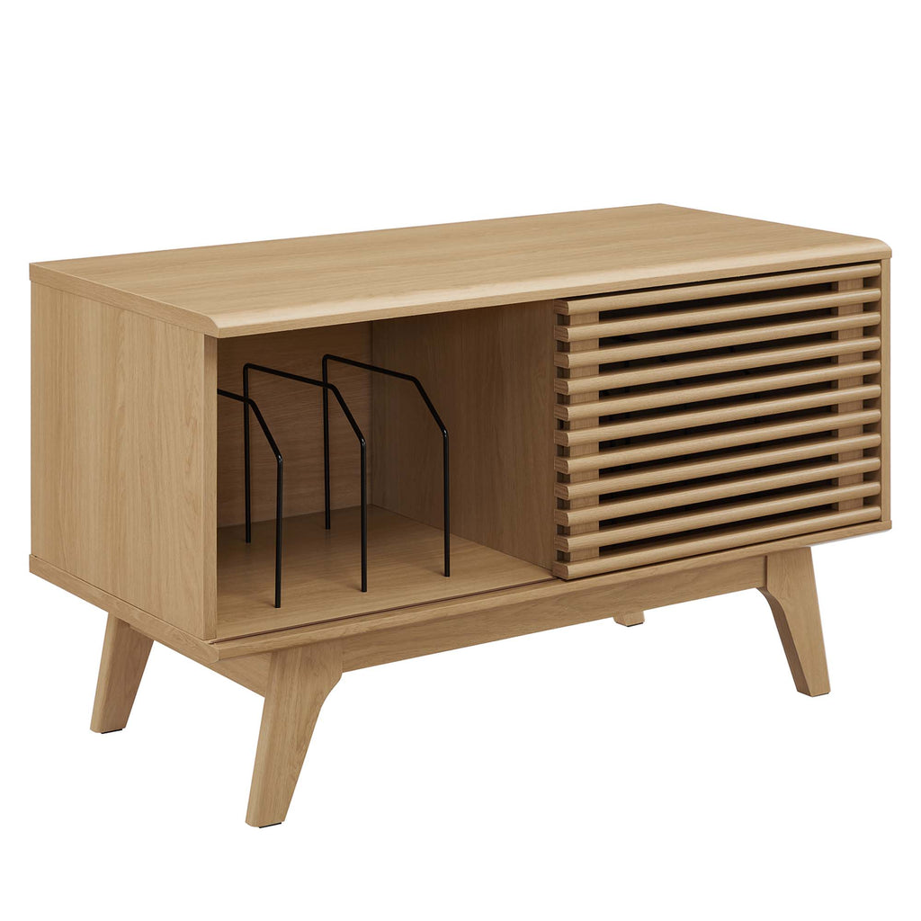 Render Vinyl Record Display Stand - Oak (EEI-4263-OAK)