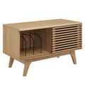 Render Vinyl Record Display Stand - Oak (EEI-4263-OAK)