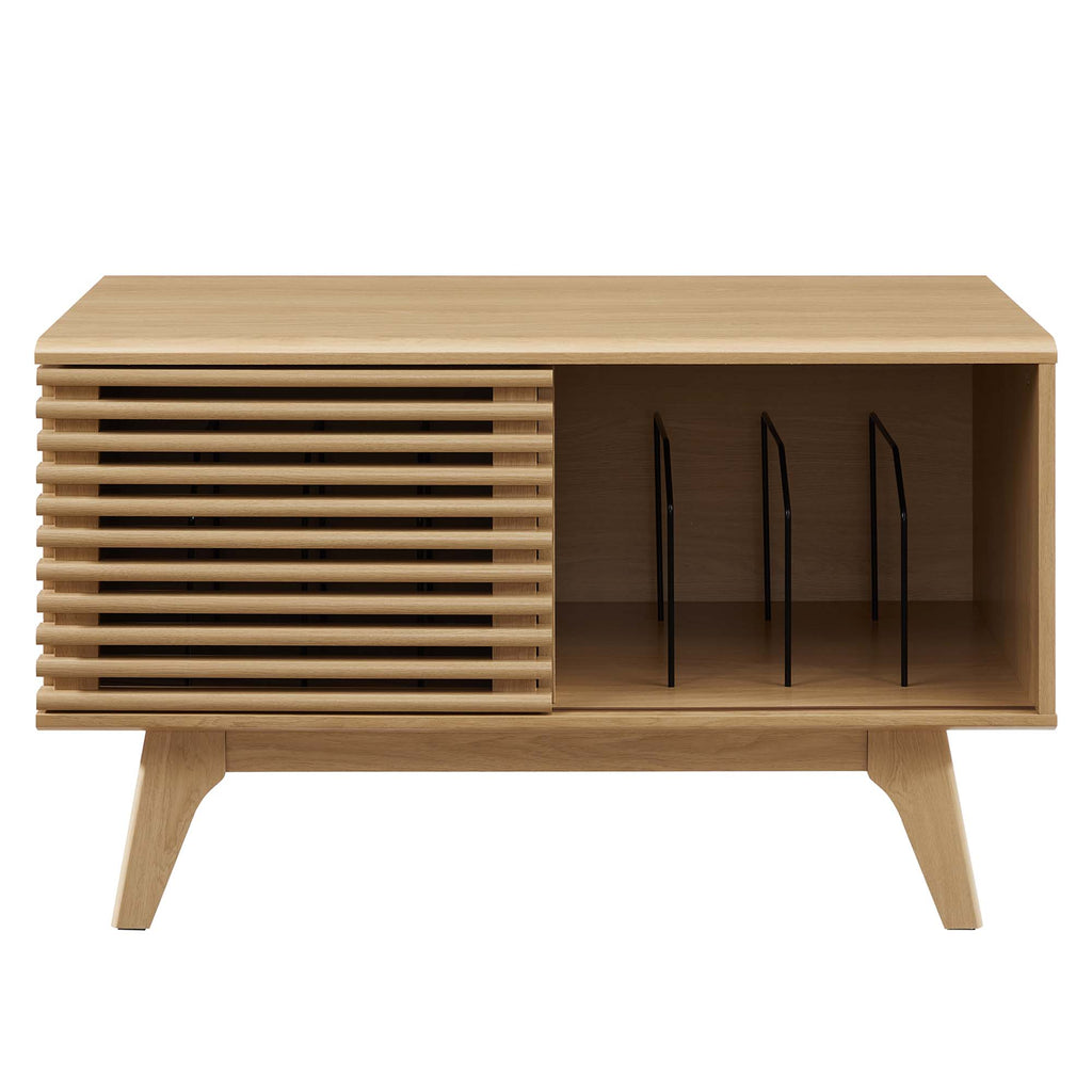 Render Vinyl Record Display Stand - Oak (EEI-4263-OAK)