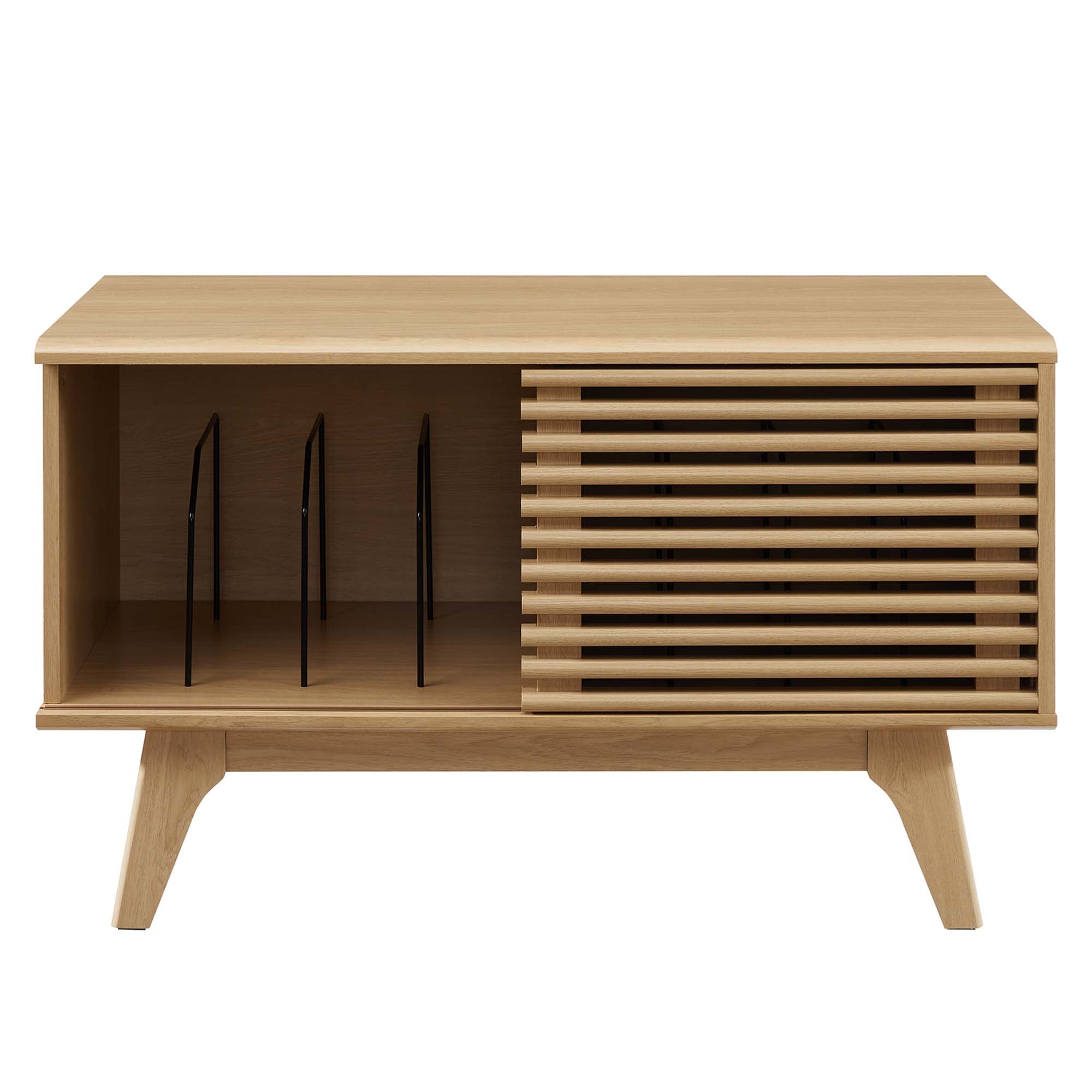 Render Vinyl Record Display Stand - Oak (EEI-4263-OAK)
