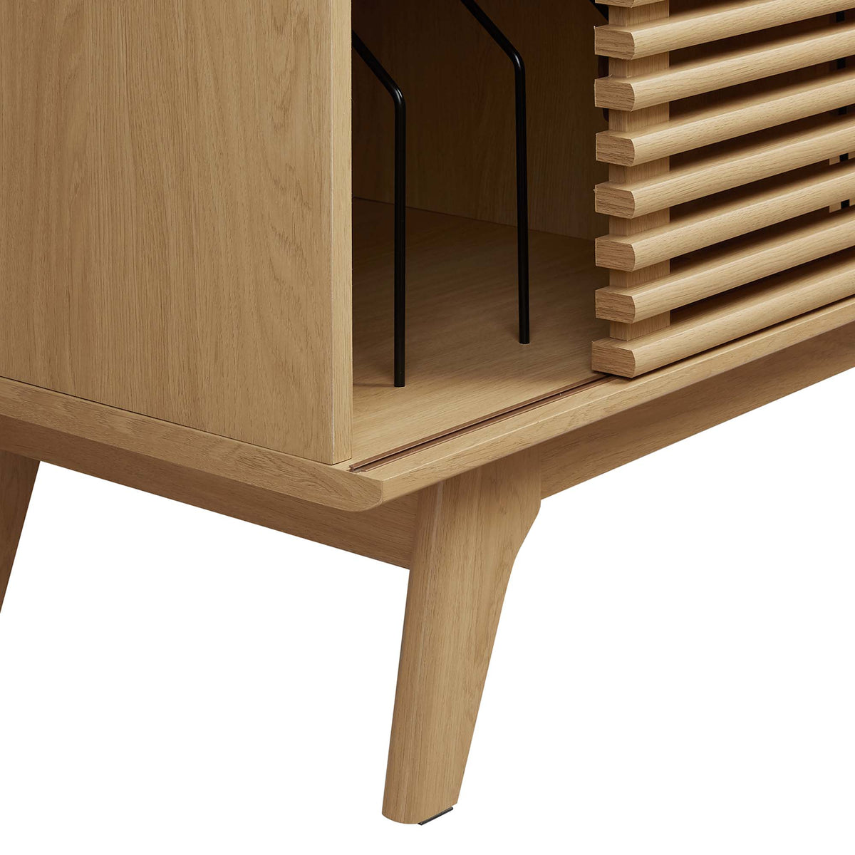 Render Vinyl Record Display Stand - Oak (EEI-4263-OAK)