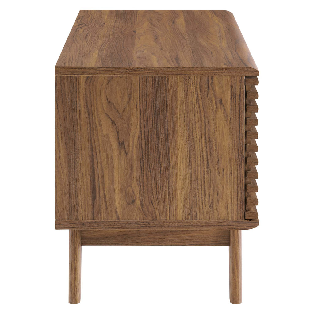 Render Vinyl Record Display Stand - Walnut (EEI-4263-WAL)