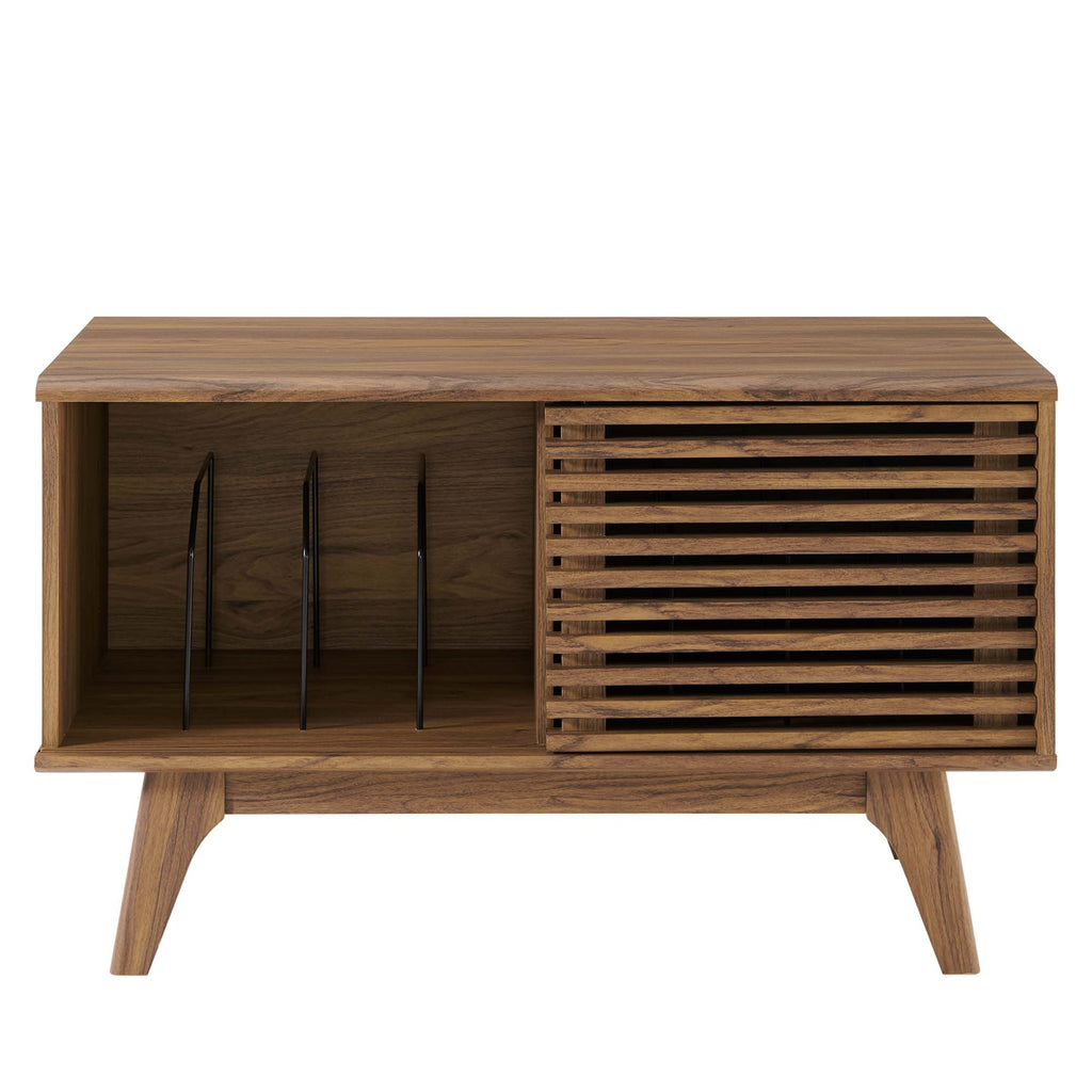 Render Vinyl Record Display Stand - Walnut (EEI-4263-WAL)