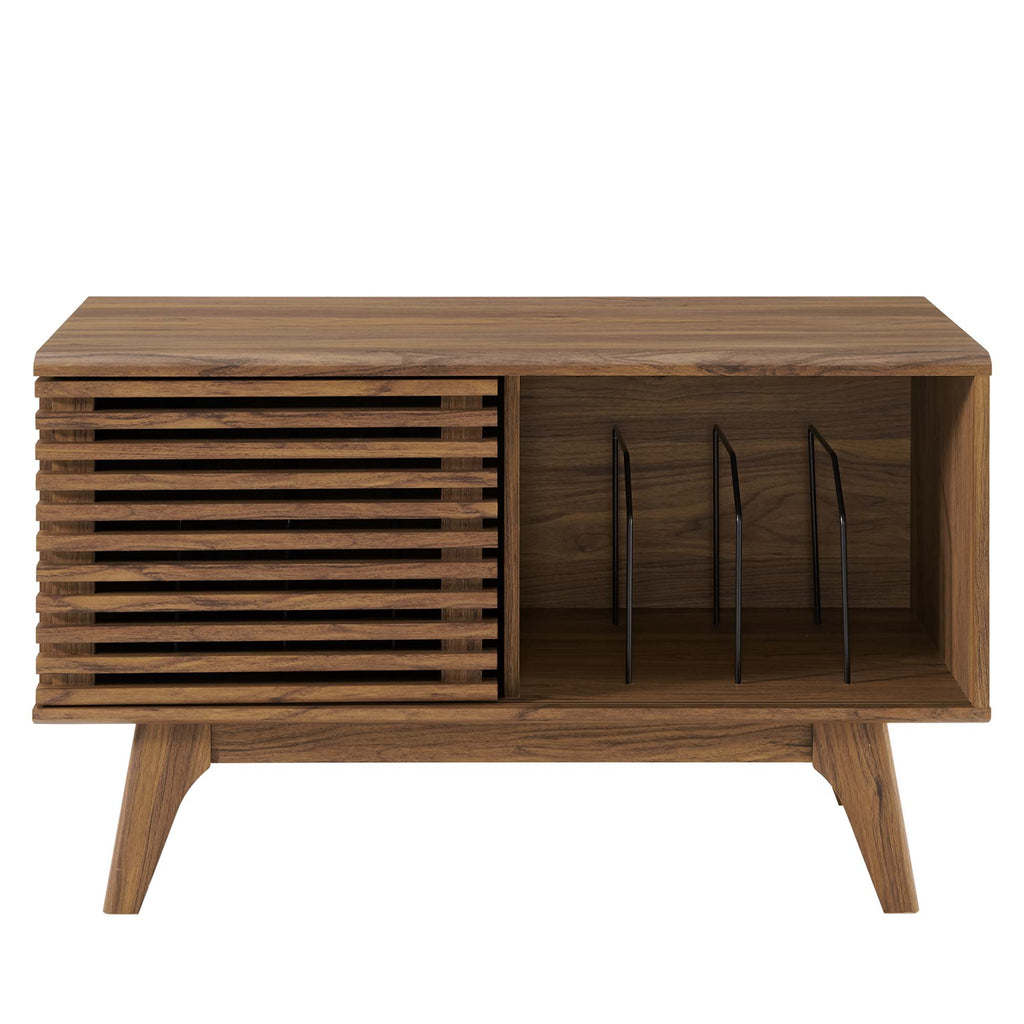 Render Vinyl Record Display Stand - Walnut (EEI-4263-WAL)