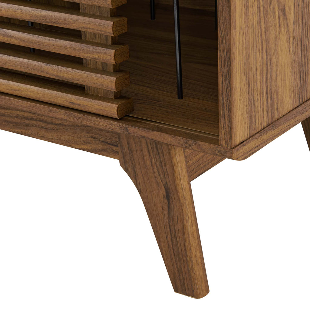Render Vinyl Record Display Stand - Walnut (EEI-4263-WAL)