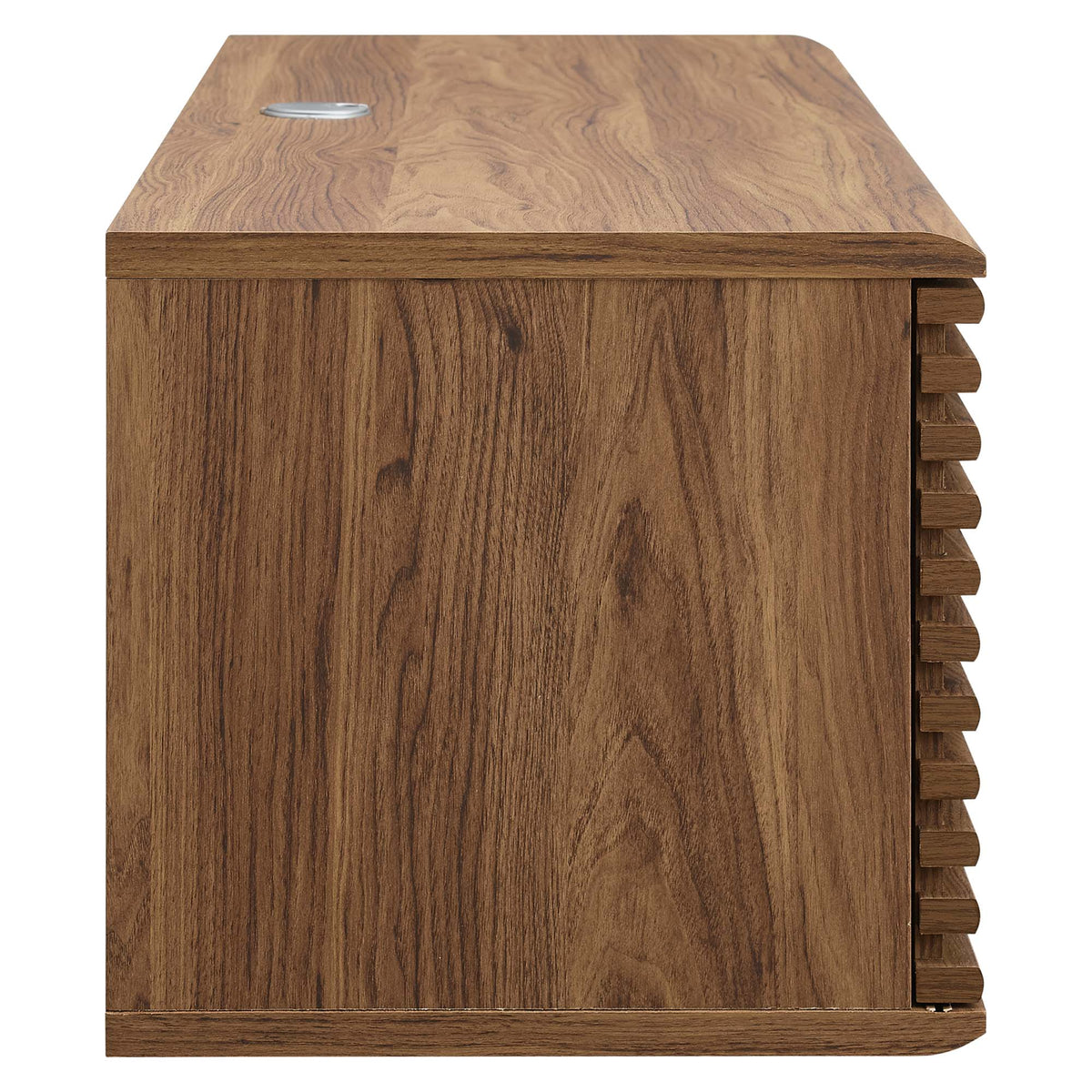 Render 46" Wall-Mount Media Console TV Stand - Walnut