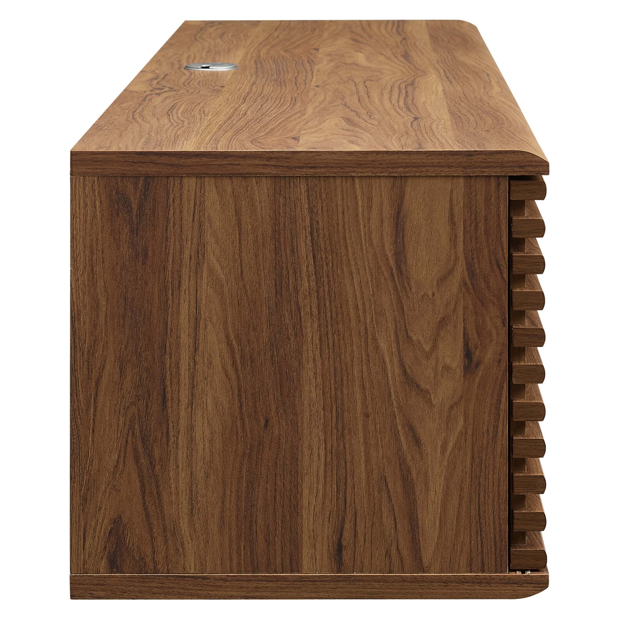 Render 60" Wall-Mount Media Console TV Stand - Walnut