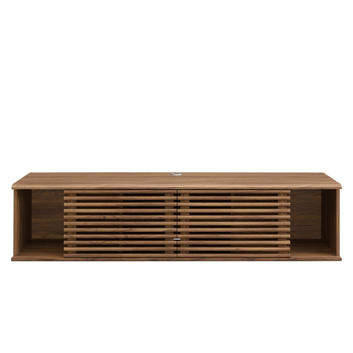 Render 60" Wall-Mount Media Console TV Stand - Walnut