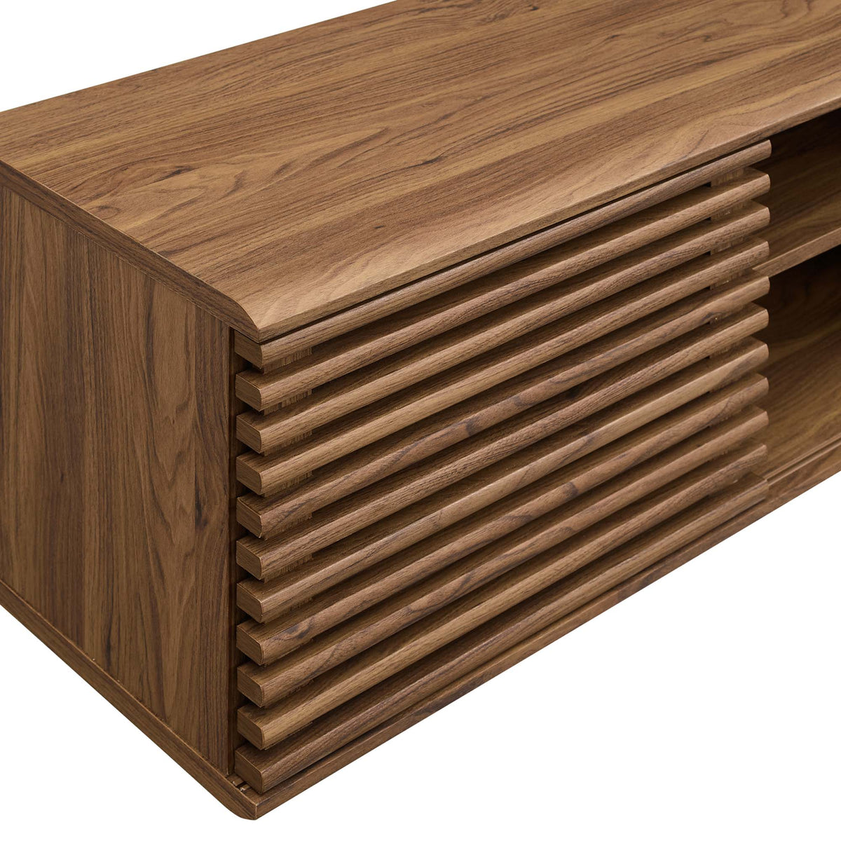 Render 60" Wall-Mount Media Console TV Stand - Walnut