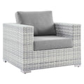 Convene Outdoor Patio Armchair - Light Gray Gray