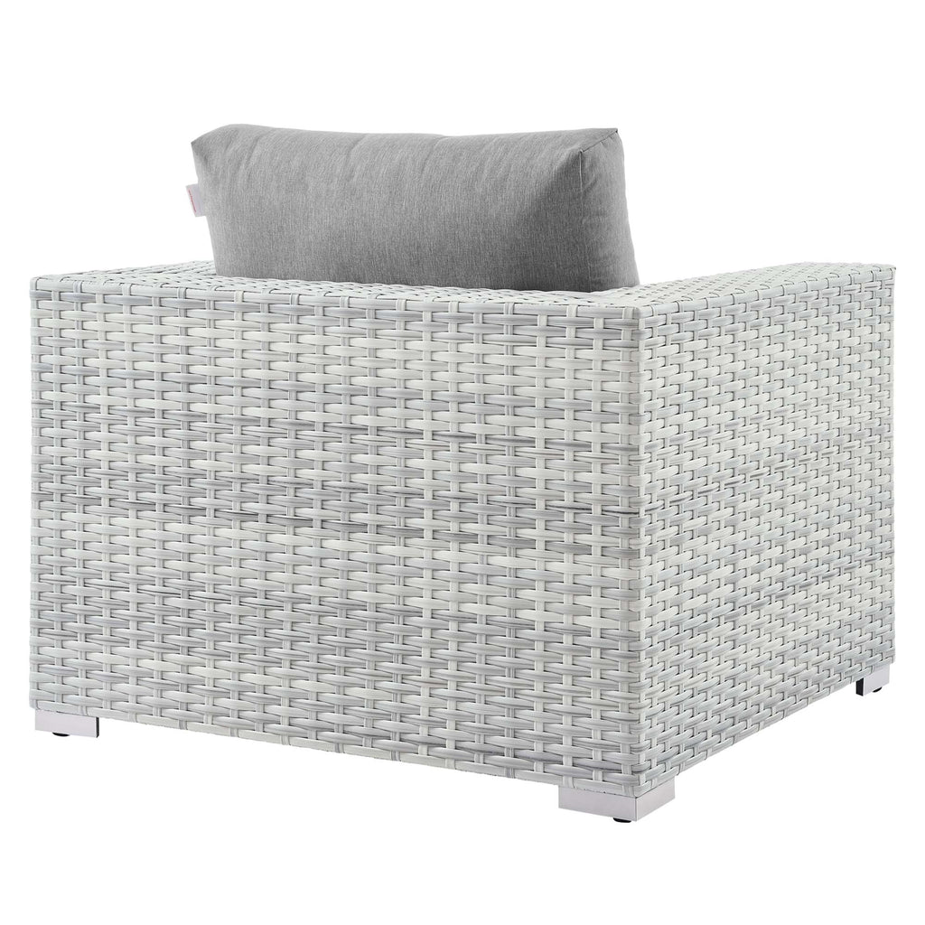Convene Outdoor Patio Armchair - Light Gray Gray
