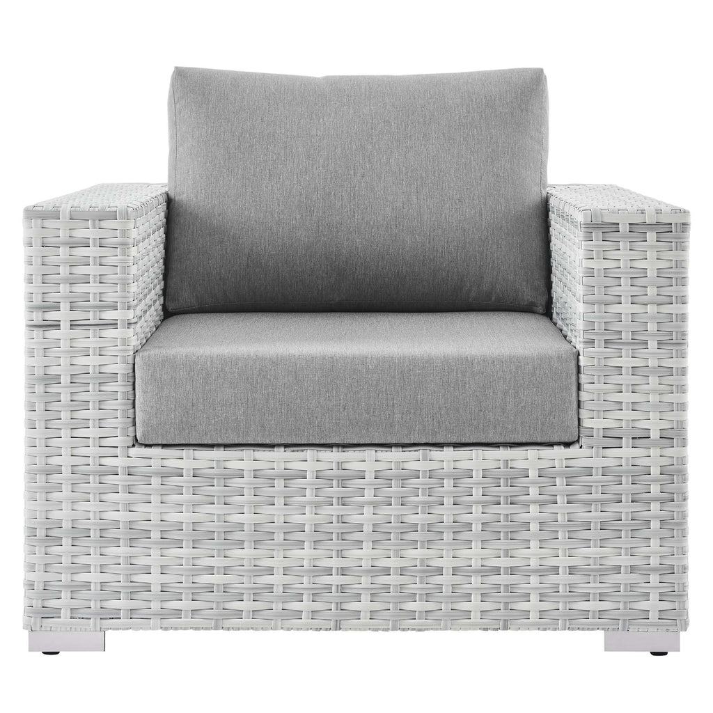 Convene Outdoor Patio Armchair - Light Gray Gray