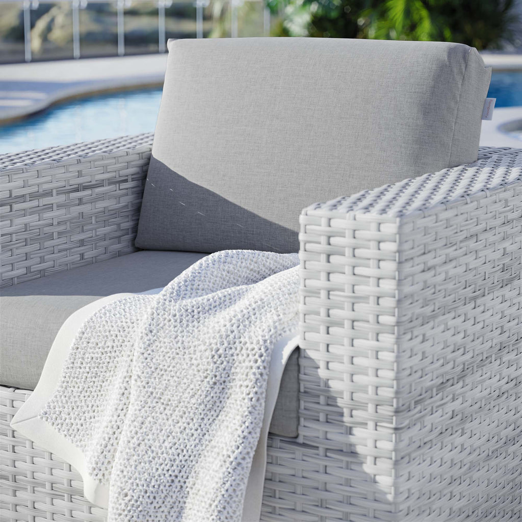 Convene Outdoor Patio Armchair - Light Gray Gray