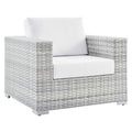 Convene Outdoor Patio Armchair - Light Gray White