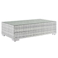 Convene Outdoor Patio Coffee Table - Light Gray