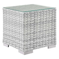 Convene Outdoor Patio Side Table - Light Gray
