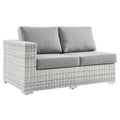 Convene Outdoor Patio Left-Arm Loveseat - Light Gray Gray
