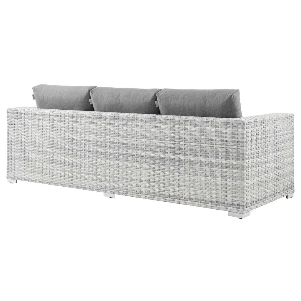 Convene Outdoor Patio Sofa - Light Gray Gray